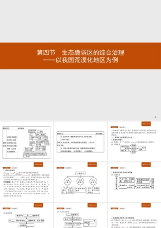 第二章　第四节　生态脆弱区的综合治理——以我国荒漠化地区为例 课件-湘教版选择性必修二地理.pptx