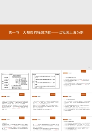 第二章　第一节　大都市的辐射功能——以我国上海为例 课件-湘教版选择性必修二地理.pptx