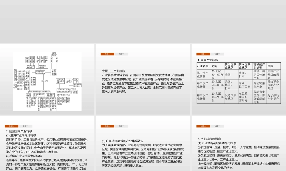 湘教版选择性必修二地理课件第三章　本章整合.pptx