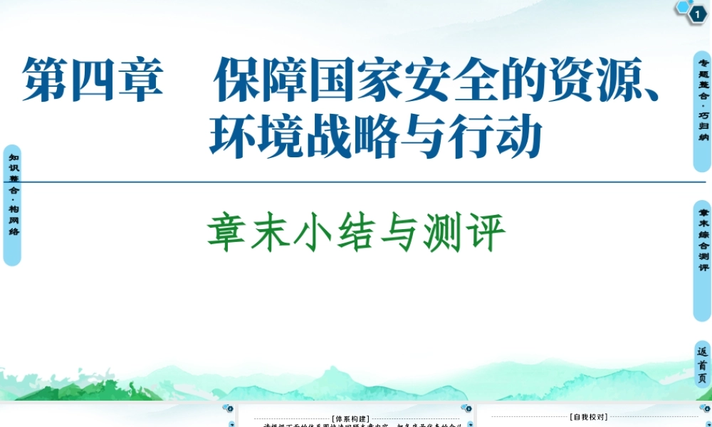湘教版高中地理必修三课件- 第4章  章末小结与测评.ppt
