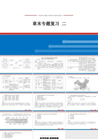 湘教版高中地理必修三课件-章末专题复习 二.pptx