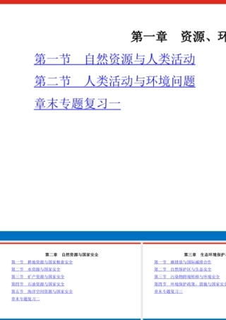 湘教版高中地理必修三课件-目录.pptx