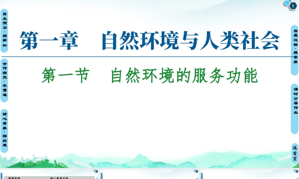 湘教版高中地理必修三课件- 第1章  第1节　自然环境的服务功能.ppt