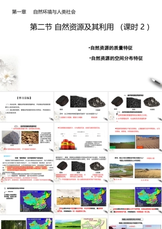 湘教版高中地理必修三课件-1.2自然资源及其利用 第2课时 课件.pptx