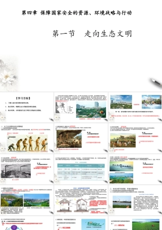 湘教版高中地理必修三课件-4.1 走向生态文明 课件.pptx