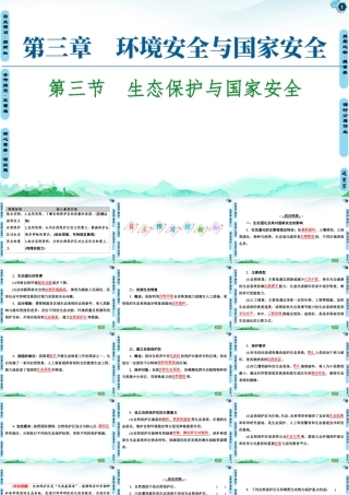 湘教版高中地理必修三课件- 第3章  第3节　生态保护与国家安全.ppt