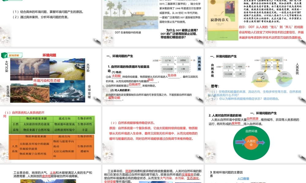 湘教版高中地理必修三课件-1.3环境问题及其危害  课件.pptx