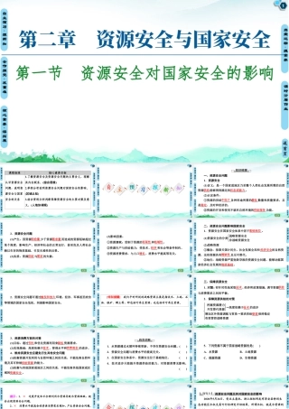 湘教版高中地理必修三课件- 第2章  第1节　资源安全对国家安全的影响.ppt