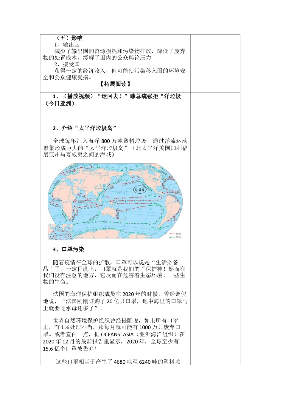 3.3 污染物的跨境转移与环境安全 教案高二地理-湘教版选择性必修3.docx_第3页