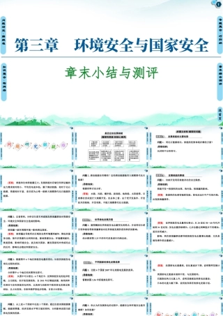 湘教版高中地理必修三课件- 第3章  章末小结与测评.ppt