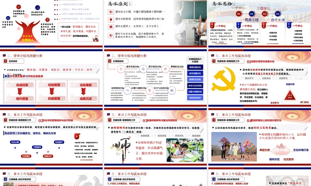 2026年春季学校全面工作计划PPT：骏马踏春启新篇，奋蹄致远育未来.pptx