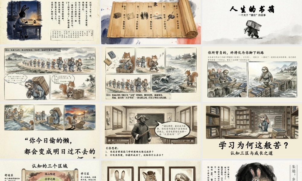 【通用】开学第一课(疯狂动物城)：学习很苦，但请坚持.pptx