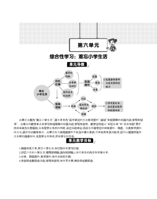小学语文六年级下册第六单元单元分析（2026春）.docx