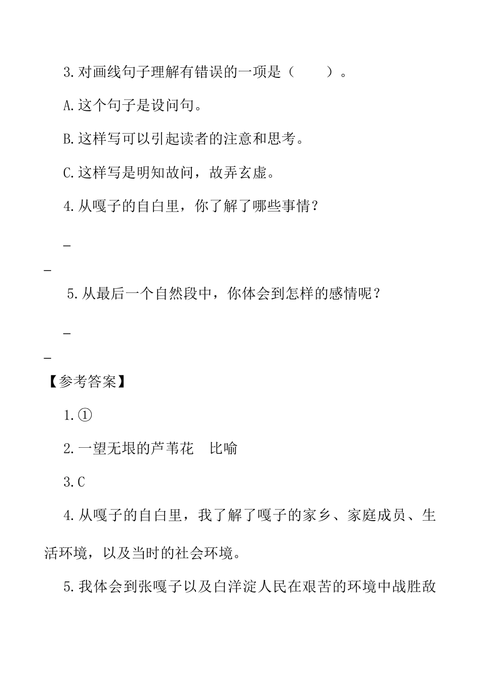 小学语文四年级下册-类文阅读-19 小英雄雨来（节选）（2026春）.doc_第3页