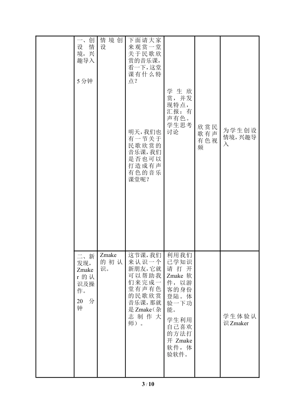 泰山版小学信息技术第一册（上册） 教案-《应用软件多精彩》参考教案5.doc_第3页