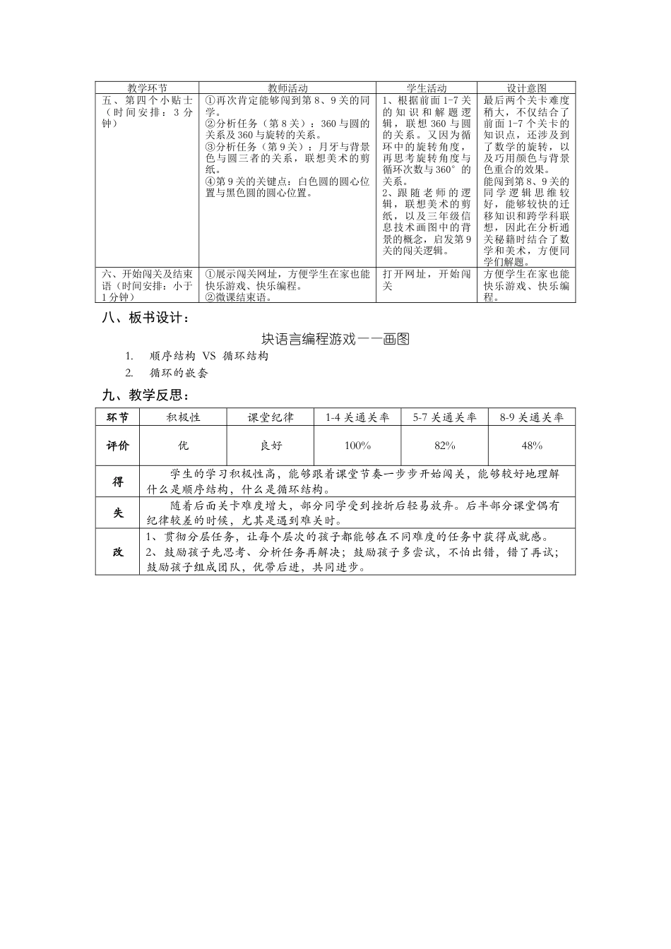 粤教版小学三年级信息技术（上）第16课《小学低年龄段学生编程入门-块编程之画图》-块语言编程游戏之画图 教案.docx_第3页