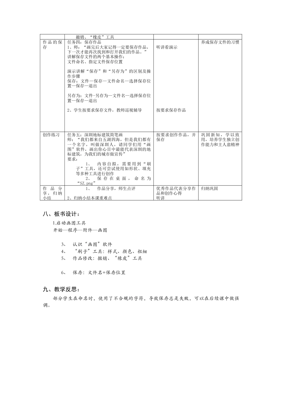 粤教版小学信息技术三年级（上）第4课《画图新朋友》-第4课《“画图”新朋友》教学设计.docx_第3页