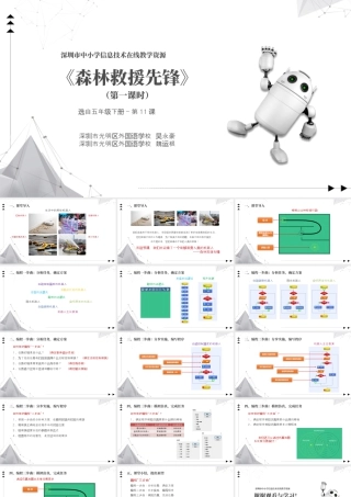 粤教版小学信息技术-《森林救援先锋》第一课时 课件.pptx
