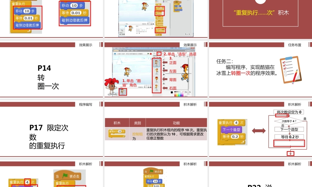 粤教版小学信息技术-1全部课程溜冰小能手——重复执行-课件.pptx