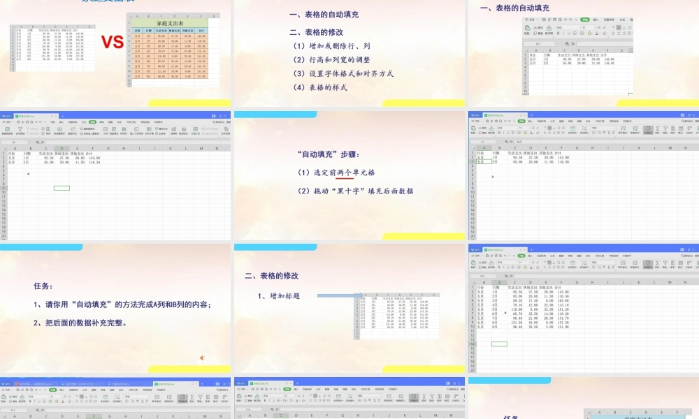 粤教版小学信息技术-第二单元 信息技术王国的小管家当家学理财——表格的修改-课件.pptx