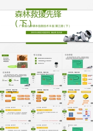 粤教版小学信息技术-森林救援先锋（下） 课件.pptx