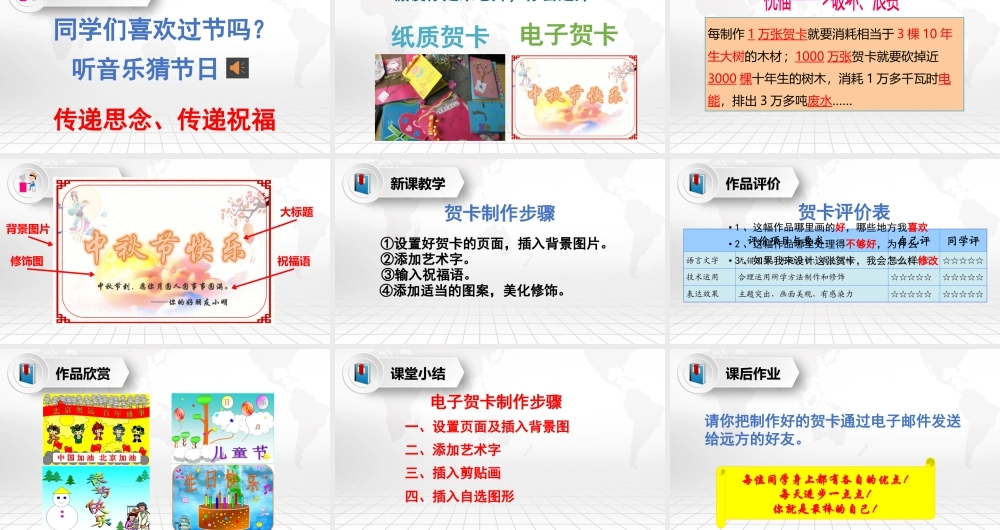 粤教版小学信息技术-制作特色贺卡-【资料】《制作特色贺卡》教学课件.pptx