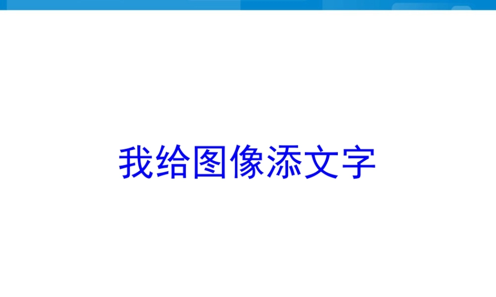 泰山版小学信息技术课件-《我给图像添文字》教学课件2.ppt