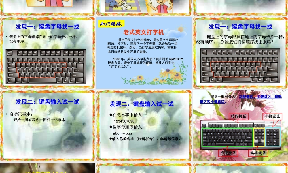 泰山版小学信息技术课件-《我与键盘初接触》教学课件3.ppt