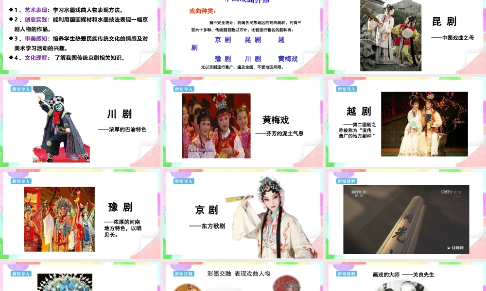 人美版美术六年级下册课件-【新课标】第10课  戏曲人物 课件.pptx
