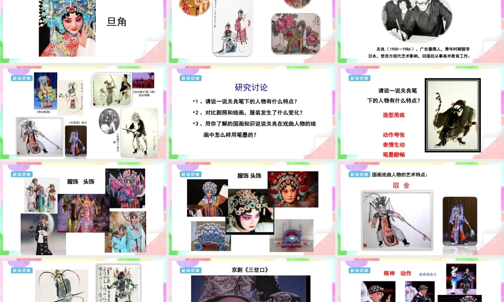 人美版美术六年级下册课件-【新课标】第10课  戏曲人物 课件.pptx
