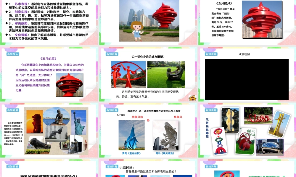 人美版美术六年级下册课件-【新课标】第6课  城市雕塑课件.pptx