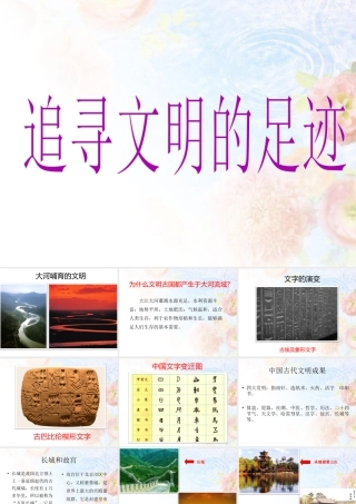 人美版美术六年级下册课件-《追寻文明的足迹》课件.ppt
