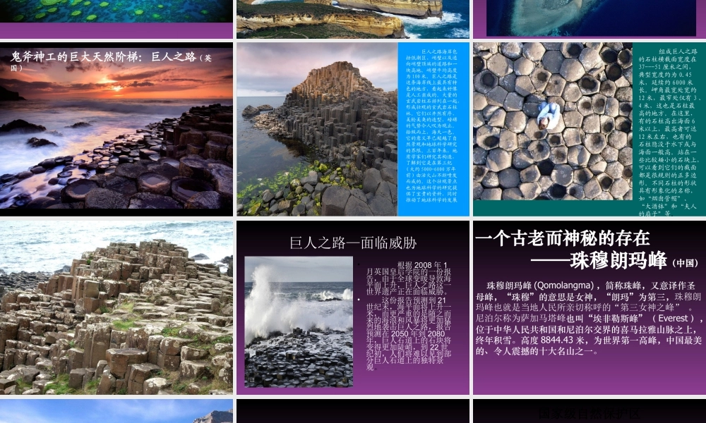 人美版美术六年级下册课件-《探访自然的奇观》课件.ppt