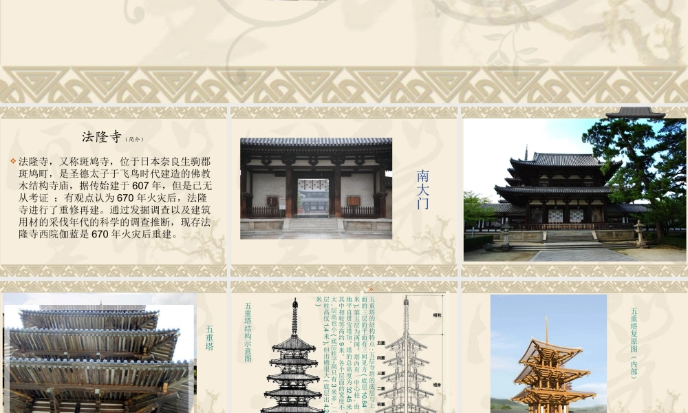 人美版美术六年级下册课件-法隆寺.ppt