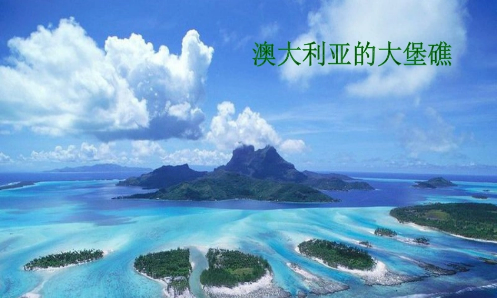 人美版美术六年级下册课件-澳大利亚的大堡礁.ppt