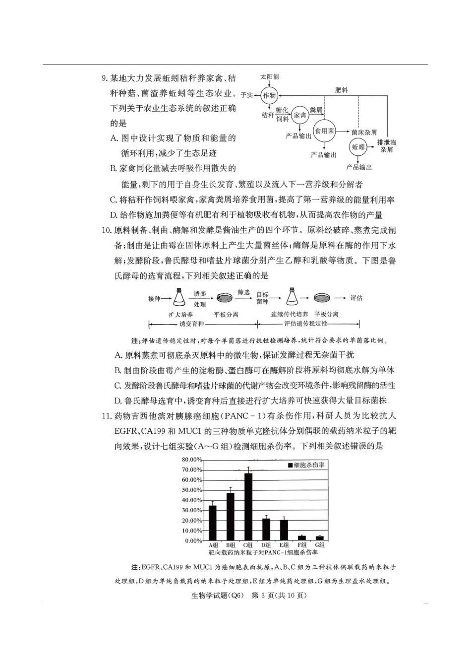 湖南省长沙市第一中学2025-2026学年高三上学期2月期末生物试题（含答案）.pdf_第3页
