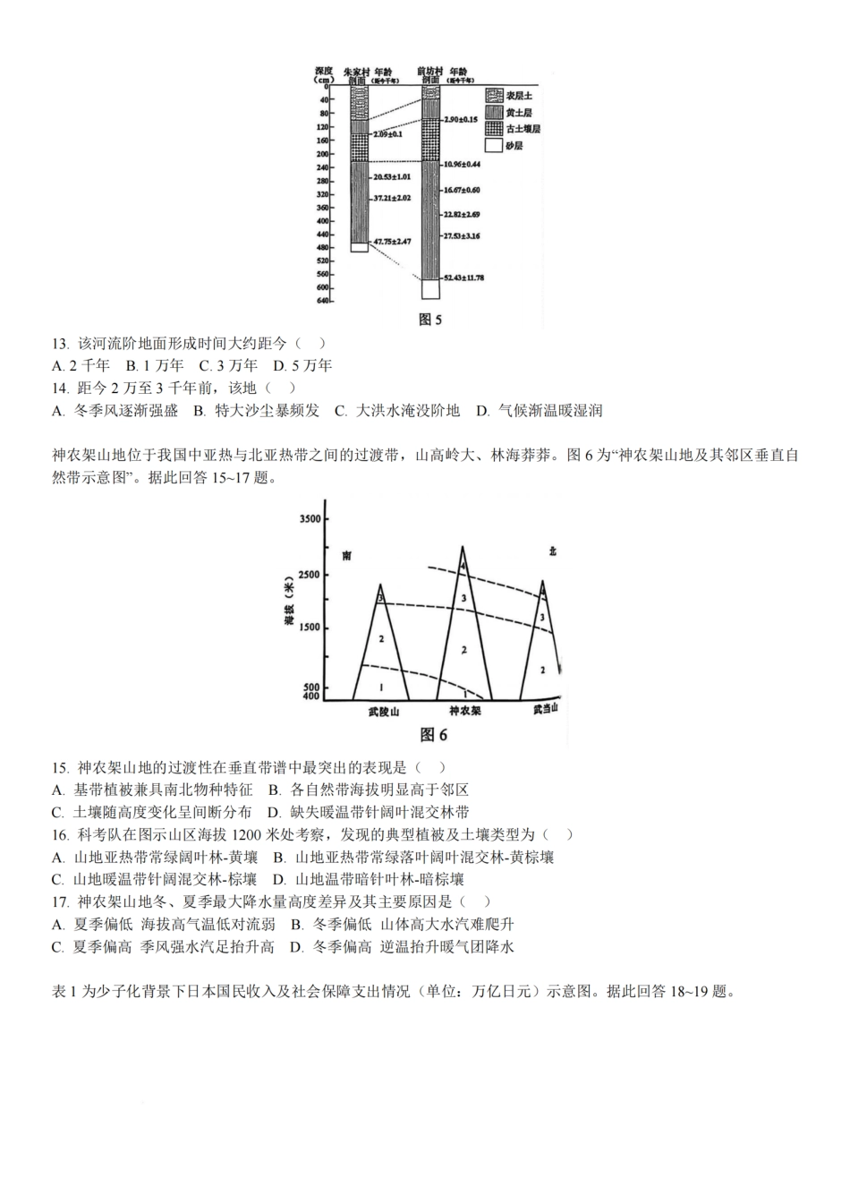 常州市2025-2026学年第一学期高三期末质量调研地理（含答案解析）.pdf_第3页