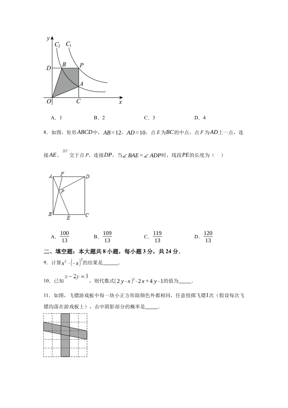 2025年中考模拟试卷02（江苏苏州专用）（含解析）.docx_第3页