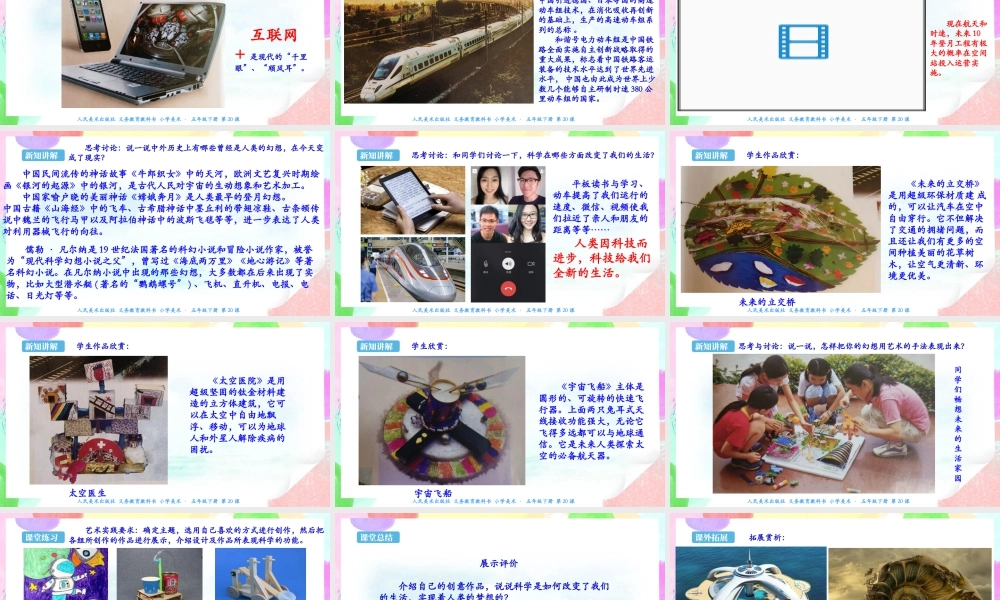 新课标 人美版美术五年级下册  第二十课 科学创造新生活 课件.ppt
