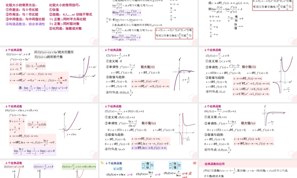 新人教版高中数学选择必修第二册同步PPT课件-微专题05 函数在比较大小中的应用.pptx