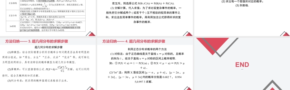 新人教版高中数学选择必修第三册同步PPT课件-第七章 随机变量及其分布（章末小结）.pptx