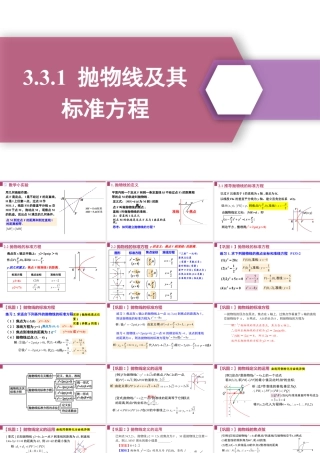 新人教版高中数学选择必修第一册同步PPT课件-3.3.1 抛物线及其标准方程.pptx