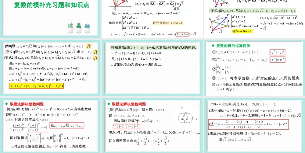 新人教版高中数学必修二全套优质同步ppt课件-7.3 复数的三角表示.pptx
