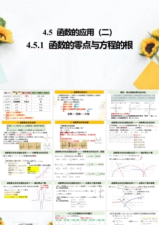 新人教版高中数学必修一全套优质同步ppt课件-4.5 函数的应用（二）(含2课时).pptx