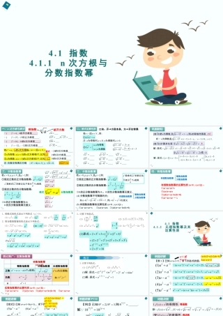 新人教版高中数学必修一全套优质同步ppt课件-4.1 指数(含2课时).pptx
