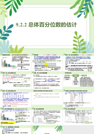 新人教版高中数学必修二全套优质同步ppt课件-9.2.2 总体百分位数的估计.pptx