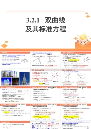 新人教版高中数学选择必修第一册同步PPT课件-3.2.1 双曲线及其标准方程.pptx