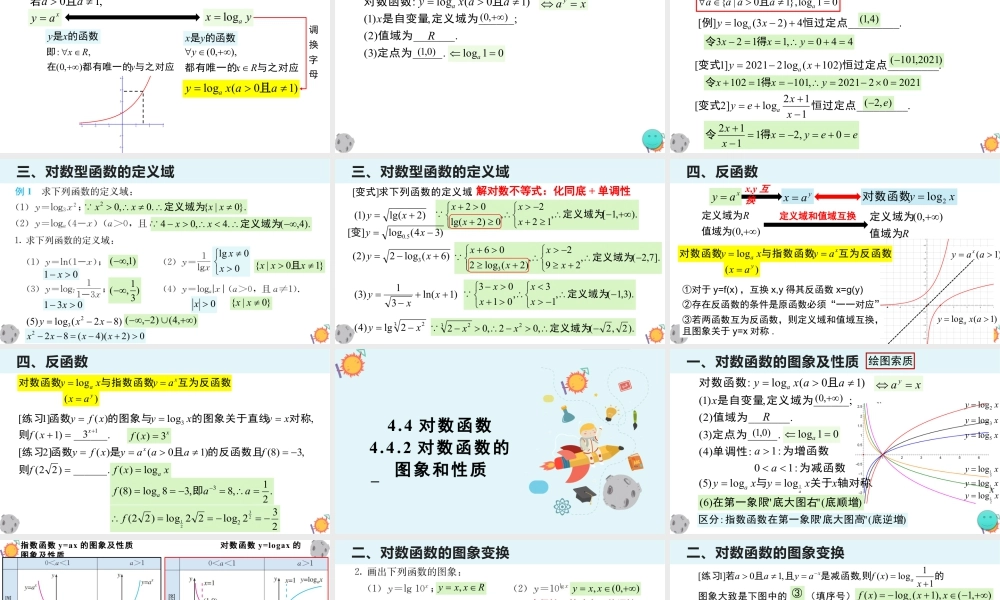 新人教版高中数学必修一全套优质同步ppt课件-4.4 对数函数(含3课时).pptx