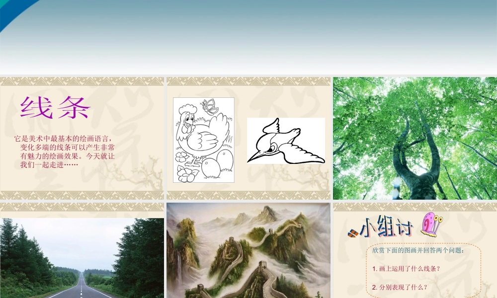 《画中的线条》课件-人美版小学美术三年级下册.ppt