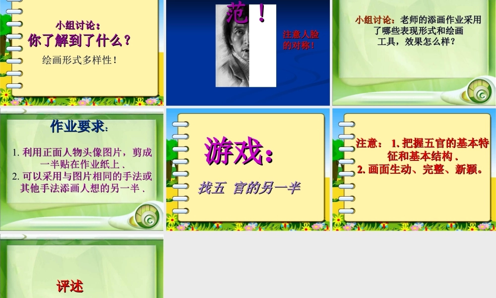 《添画人像》课件-人美版小学六年级上册.ppt